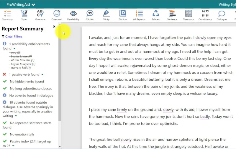 Jenni AI Alternatives：ProWritingAid